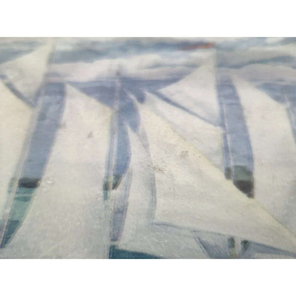 Pimpernel Glass Worktop Saver Regatta Sailboats 16 X 12